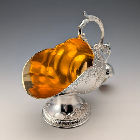 復古鍍銀糖碗煤炭碗設計盒裝